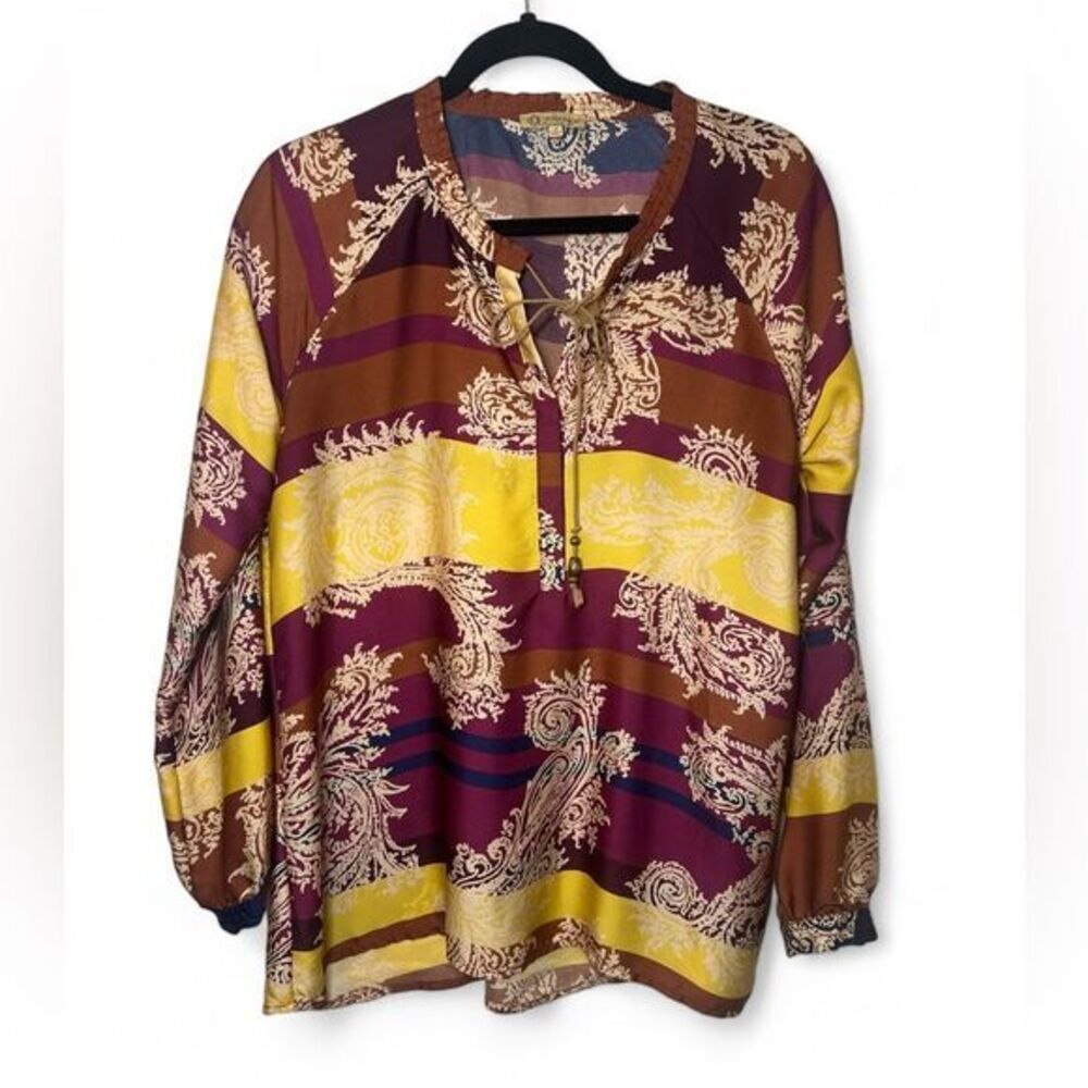 Vintage Democracy 90's Hippy Tunic Women Size Small Hippie Festival Tunic Blouse